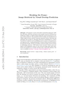 Breaking the Frame: Image Retrieval by Visual Overlap Prediction