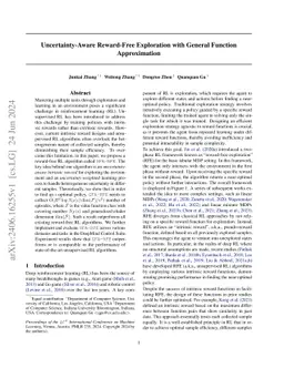 Uncertainty-Aware Reward-Free Exploration with General Function
  Approximation
