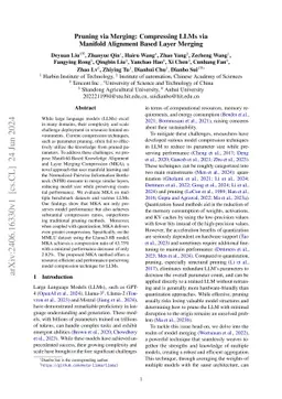 Pruning via Merging: Compressing LLMs via Manifold Alignment Based Layer Merging