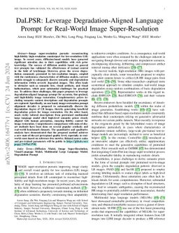 DaLPSR: Leverage Degradation-Aligned Language Prompt for Real-World
  Image Super-Resolution