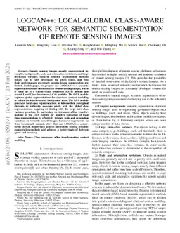LOGCAN++: Adaptive Local-global class-aware network for semantic segmentation of remote sensing imagery