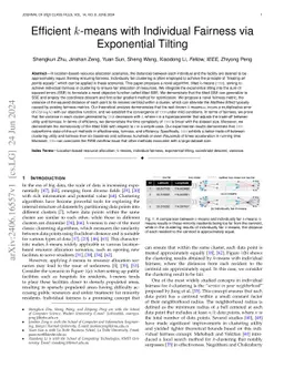 Efficient k-means with Individual Fairness via Exponential Tilting