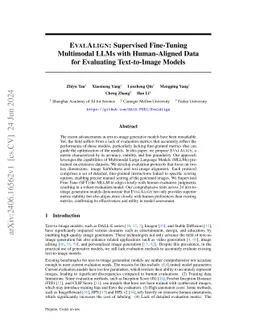 EVALALIGN: Supervised Fine-Tuning Multimodal LLMs with Human-Aligned
  Data for Evaluating Text-to-Image Models