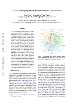 CLEAR: Can Language Models Really Understand Causal Graphs?
