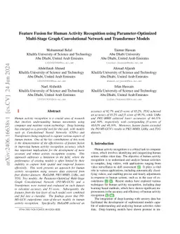 Feature Fusion for Human Activity Recognition using Parameter-Optimized
  Multi-Stage Graph Convolutional Network and Transformer Models