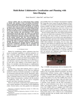 Multi-Robot Collaborative Localization and Planning with Inter-Ranging