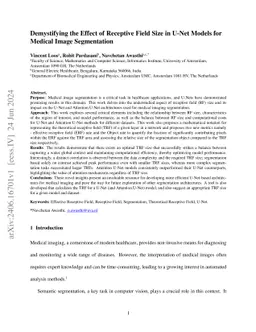Demystifying the Effect of Receptive Field Size in U-Net Models for
  Medical Image Segmentation