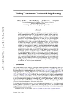 Finding Transformer Circuits with Edge Pruning