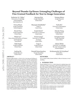 Beyond Thumbs Up/Down: Untangling Challenges of Fine-Grained Feedback
  for Text-to-Image Generation