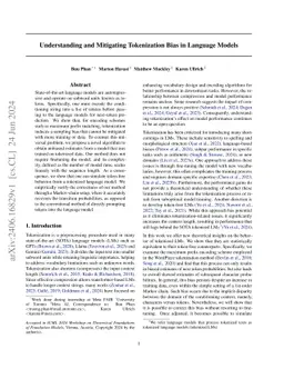 Understanding and Mitigating Tokenization Bias in Language Models