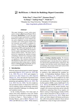 RaTEScore: A Metric for Radiology Report Generation