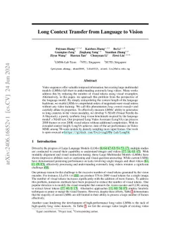 Long Context Transfer from Language to Vision