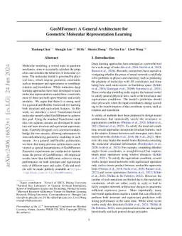 GeoMFormer: A General Architecture for Geometric Molecular
  Representation Learning