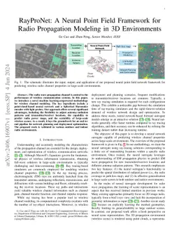 RayProNet: A Neural Point Field Framework for Radio Propagation Modeling
  in 3D Environments