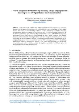 Towards a copilot in BIM authoring tool using a large language
  model-based agent for intelligent human-machine interaction