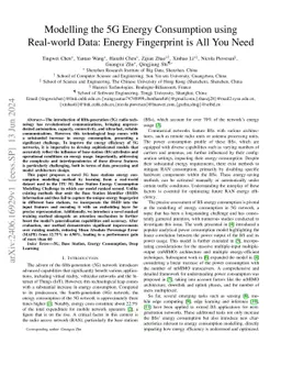 Modelling the 5G Energy Consumption using Real-world Data: Energy Fingerprint is All You Need