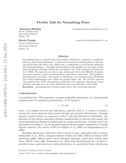 Flexible Tails for Normalizing Flows