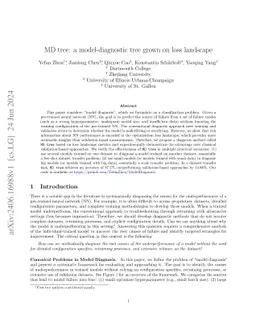 MD tree: a model-diagnostic tree grown on loss landscape