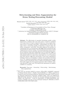 Meta-learning and Data Augmentation for Stress Testing Forecasting
  Models