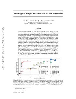 Speeding Up Image Classifiers with Little Companions