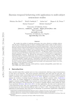 Bayesian temporal biclustering with applications to multi-subject
  neuroscience studies