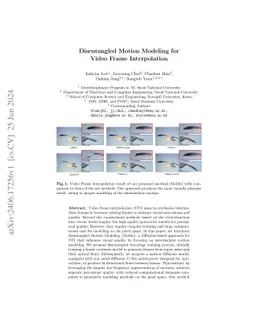Disentangled Motion Modeling for Video Frame Interpolation