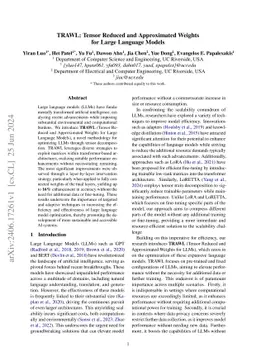 TRAWL: Tensor Reduced and Approximated Weights for Large Language Models