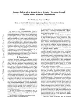 Speaker-Independent Acoustic-to-Articulatory Inversion through
  Multi-Channel Attention Discriminator