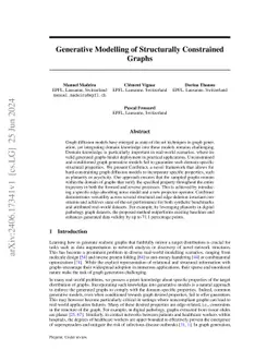 Generative Modelling of Structurally Constrained Graphs