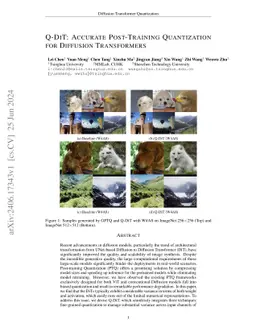 Q-DiT: Accurate Post-Training Quantization for Diffusion Transformers
