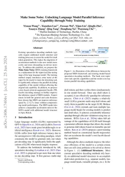 Make Some Noise: Unlocking Language Model Parallel Inference Capability
  through Noisy Training