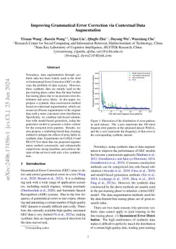 Improving Grammatical Error Correction via Contextual Data Augmentation