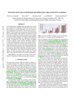 Investigating Self-Supervised Methods for Label-Efficient Learning