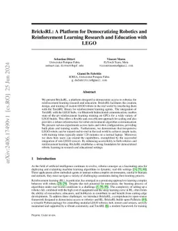 BricksRL: A Platform for Democratizing Robotics and Reinforcement
  Learning Research and Education with LEGO