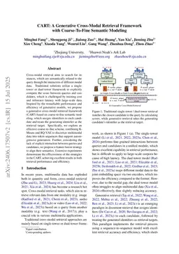 CART: A Generative Cross-Modal Retrieval Framework with Coarse-To-Fine Semantic Modeling