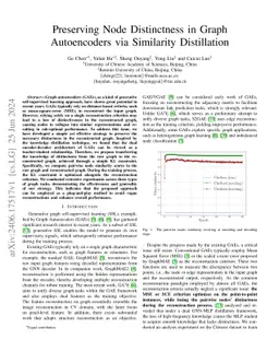 Preserving Node Distinctness in Graph Autoencoders via Similarity
  Distillation