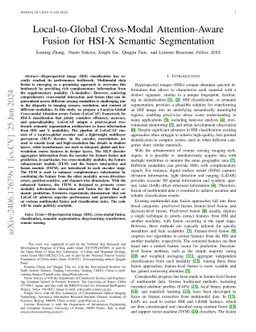 Local-to-Global Cross-Modal Attention-Aware Fusion for HSI-X Semantic
  Segmentation