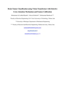 Brain Tumor Classification using Vision Transformer with Selective
  Cross-Attention Mechanism and Feature Calibration