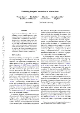 Following Length Constraints in Instructions