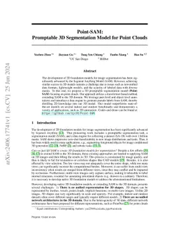 Point-SAM: Promptable 3D Segmentation Model for Point Clouds