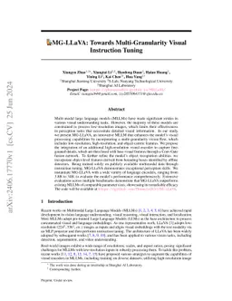 MG-LLaVA: Towards Multi-Granularity Visual Instruction Tuning