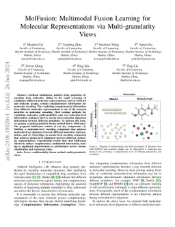 MolFusion: Multimodal Fusion Learning for Molecular Representations via
  Multi-granularity Views