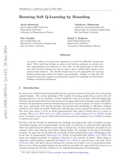 Boosting Soft Q-Learning by Bounding