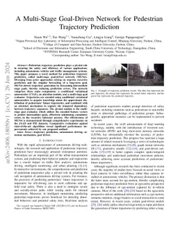 A Multi-Stage Goal-Driven Network for Pedestrian Trajectory Prediction