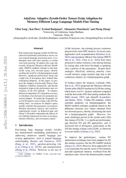 AdaZeta: Adaptive Zeroth-Order Tensor-Train Adaption for
  Memory-Efficient Large Language Models Fine-Tuning