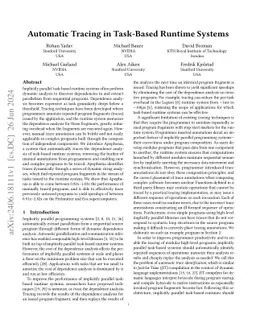 Automatic Tracing in Task-Based Runtime Systems