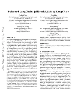 Poisoned LangChain: Jailbreak LLMs by LangChain