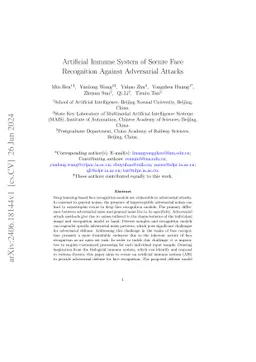 Artificial Immune System of Secure Face Recognition Against Adversarial
  Attacks