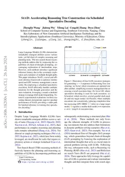 SEED: Accelerating Reasoning Tree Construction via Scheduled Speculative
  Decoding