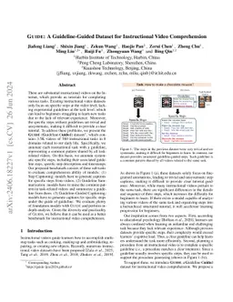 GUIDE: A Guideline-Guided Dataset for Instructional Video Comprehension